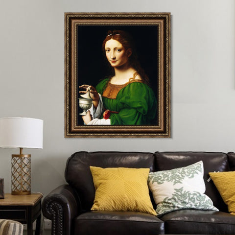 INVIN ART Framed Canvas Art Giclee Print Series#006 by Leonardo da Vinci Wall Art Living Room Home Office Decorations