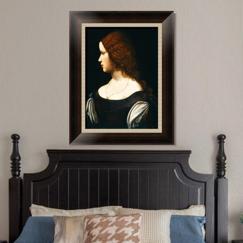 INVIN ART Framed Canvas Art Giclee Print Series#007 by Leonardo da Vinci Wall Art Living Room Home Office Decorations