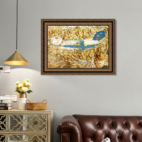 INVIN ART Framed Canvas Art Giclee Print Series#012 by Leonardo da Vinci Wall Art Living Room Home Office Decorations