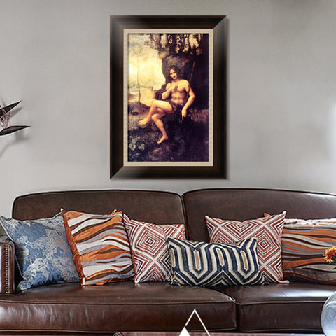 INVIN ART Framed Canvas Art Giclee Print Series#017 by Leonardo da Vinci Wall Art Living Room Home Office Decorations