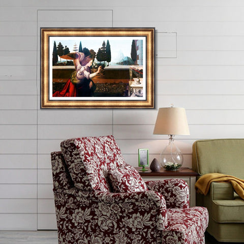 INVIN ART Framed Canvas Art Giclee Print Series#018 by Leonardo da Vinci Wall Art Living Room Home Office Decorations