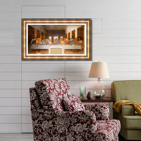 INVIN ART Framed Canvas Art Giclee Print Series#020 by Leonardo da Vinci Wall Art Living Room Home Office Decorations