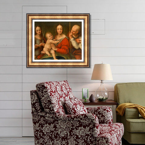 INVIN ART Framed Canvas Art Giclee Print Series#022 by Leonardo da Vinci Wall Art Living Room Home Office Decorations