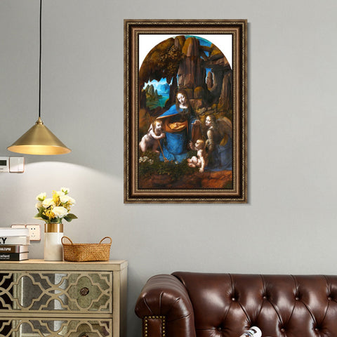 INVIN ART Framed Canvas Art Giclee Print Series#023 by Leonardo da Vinci Wall Art Living Room Home Office Decorations