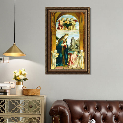 INVIN ART Framed Canvas Art Giclee Print Series#025 by Leonardo da Vinci Wall Art Living Room Home Office Decorations