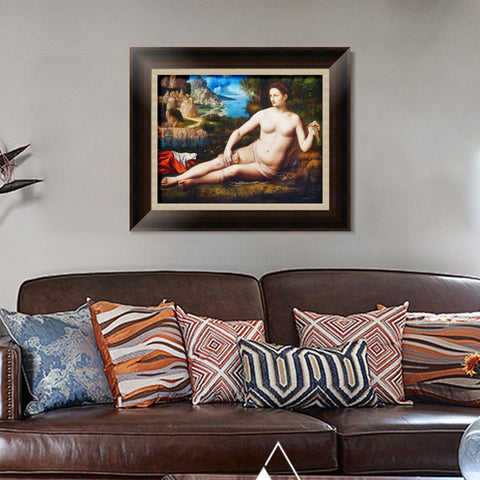 INVIN ART Framed Canvas Art Giclee Print Series#027 by Leonardo da Vinci Wall Art Living Room Home Office Decorations