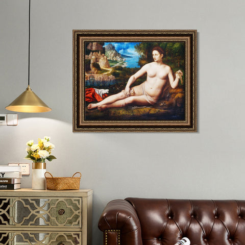 INVIN ART Framed Canvas Art Giclee Print Series#027 by Leonardo da Vinci Wall Art Living Room Home Office Decorations
