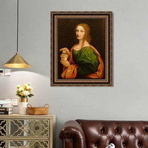 INVIN ART Framed Canvas Art Giclee Print Series#028 by Leonardo da Vinci Wall Art Living Room Home Office Decorations
