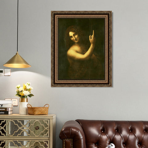 INVIN ART Framed Canvas Art Giclee Print Series#030 by Leonardo da Vinci Wall Art Living Room Home Office Decorations