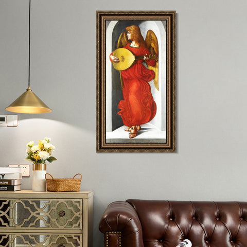 INVIN ART Framed Canvas Art Giclee Print Series#031 by Leonardo da Vinci Wall Art Living Room Home Office Decorations