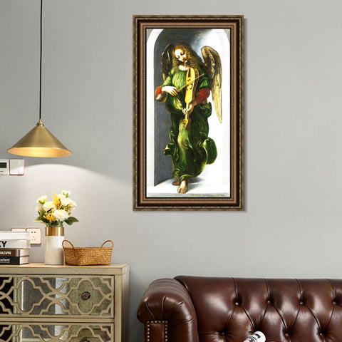 INVIN ART Framed Canvas Art Giclee Print Series#032 by Leonardo da Vinci Wall Art Living Room Home Office Decorations