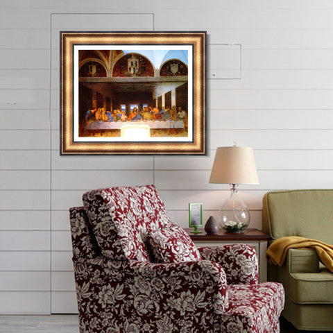 INVIN ART Framed Canvas Art Giclee Print Series#036 by Leonardo da Vinci Wall Art Living Room Home Office Decorations