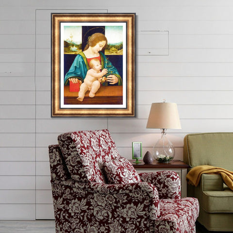 INVIN ART Framed Canvas Art Giclee Print Series#037 by Leonardo da Vinci Wall Art Living Room Home Office Decorations
