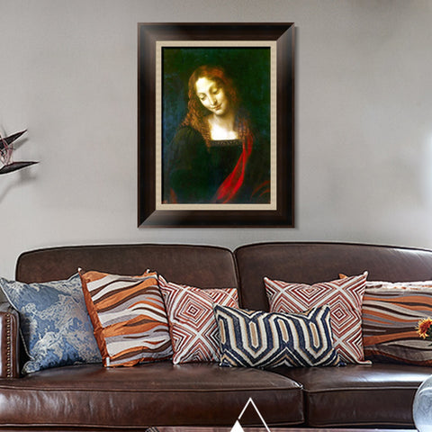 INVIN ART Framed Canvas Art Giclee Print Series#045 by Leonardo da Vinci Wall Art Living Room Home Office Decorations