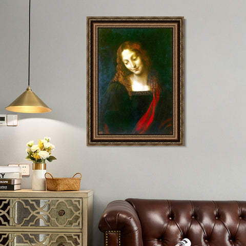 INVIN ART Framed Canvas Art Giclee Print Series#045 by Leonardo da Vinci Wall Art Living Room Home Office Decorations