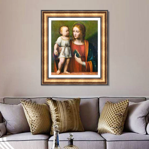 INVIN ART Framed Canvas Art Giclee Print Series#056 by Leonardo da Vinci Wall Art Living Room Home Office Decorations