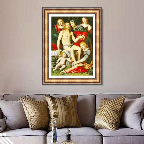 INVIN ART Framed Canvas Art Giclee Print Series#058 by Leonardo da Vinci Wall Art Living Room Home Office Decorations