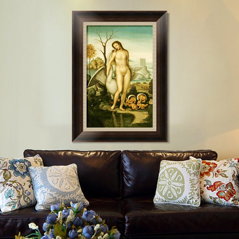 INVIN ART Framed Canvas Art Giclee Print Series#059 by Leonardo da Vinci Wall Art Living Room Home Office Decorations
