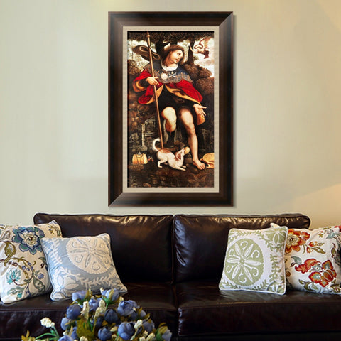 INVIN ART Framed Canvas Art Giclee Print Series#060 by Leonardo da Vinci Wall Art Living Room Home Office Decorations