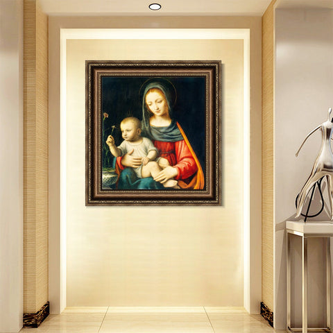 INVIN ART Framed Canvas Art Giclee Print Series#065 by Leonardo da Vinci Wall Art Living Room Home Office Decorations