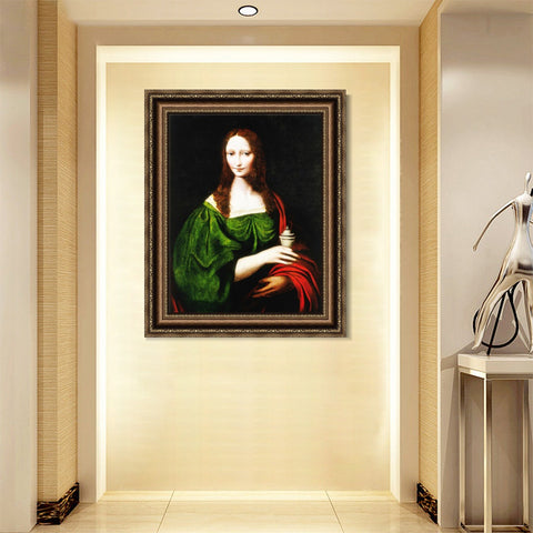 INVIN ART Framed Canvas Art Giclee Print Series#066 by Leonardo da Vinci Wall Art Living Room Home Office Decorations