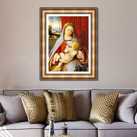 INVIN ART Framed Canvas Art Giclee Print Series#067 by Leonardo da Vinci Wall Art Living Room Home Office Decorations
