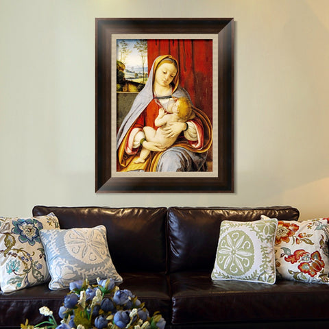 INVIN ART Framed Canvas Art Giclee Print Series#067 by Leonardo da Vinci Wall Art Living Room Home Office Decorations