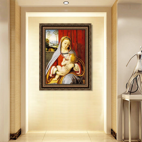 INVIN ART Framed Canvas Art Giclee Print Series#067 by Leonardo da Vinci Wall Art Living Room Home Office Decorations