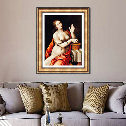 INVIN ART Framed Canvas Art Giclee Print Series#068 by Leonardo da Vinci Wall Art Living Room Home Office Decorations