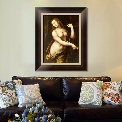INVIN ART Framed Canvas Art Giclee Print Series#069 by Leonardo da Vinci Wall Art Living Room Home Office Decorations