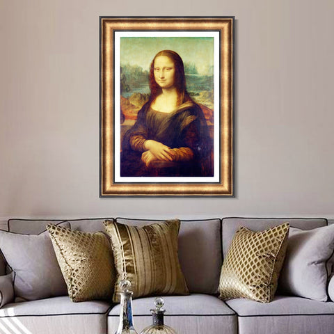 INVIN ART Framed Canvas Art Giclee Print Series#070 by Leonardo da Vinci Wall Art Living Room Home Office Decorations