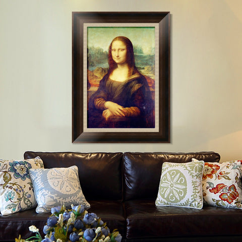 INVIN ART Framed Canvas Art Giclee Print Series#070 by Leonardo da Vinci Wall Art Living Room Home Office Decorations