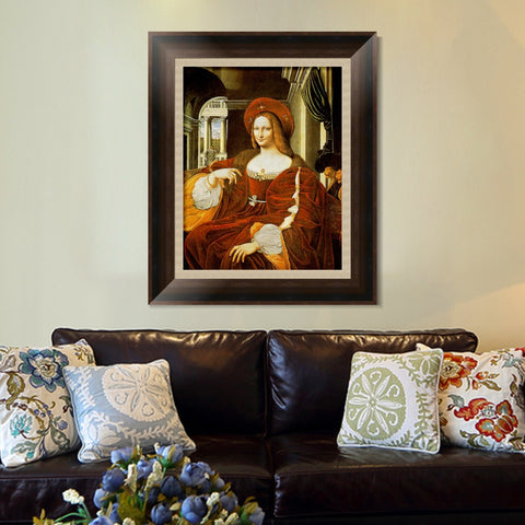 INVIN ART Framed Canvas Art Giclee Print Series#072 by Leonardo da Vinci Wall Art Living Room Home Office Decorations