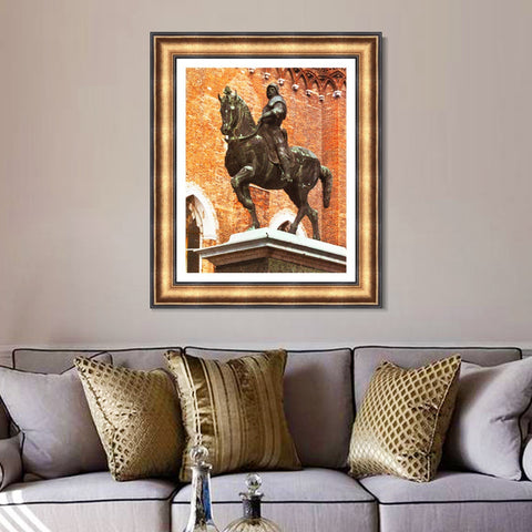 INVIN ART Framed Canvas Art Giclee Print Series#076 by Leonardo da Vinci Wall Art Living Room Home Office Decorations