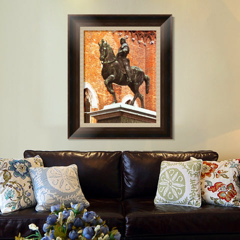 INVIN ART Framed Canvas Art Giclee Print Series#076 by Leonardo da Vinci Wall Art Living Room Home Office Decorations