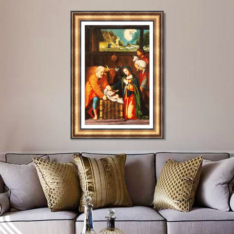 INVIN ART Framed Canvas Art Giclee Print Series#082 by Leonardo da Vinci Wall Art Living Room Home Office Decorations