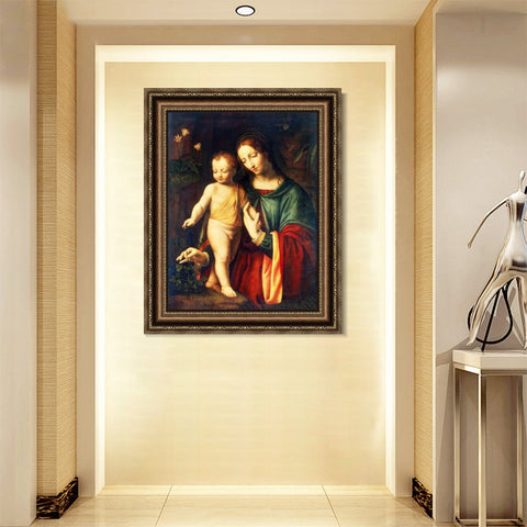 INVIN ART Framed Canvas Art Giclee Print Series#083 by Leonardo da Vinci Wall Art Living Room Home Office Decorations
