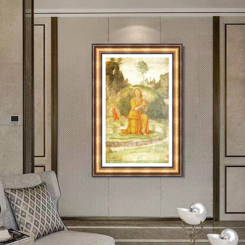 INVIN ART Framed Canvas Art Giclee Print Series#085 by Leonardo da Vinci Wall Art Living Room Home Office Decorations