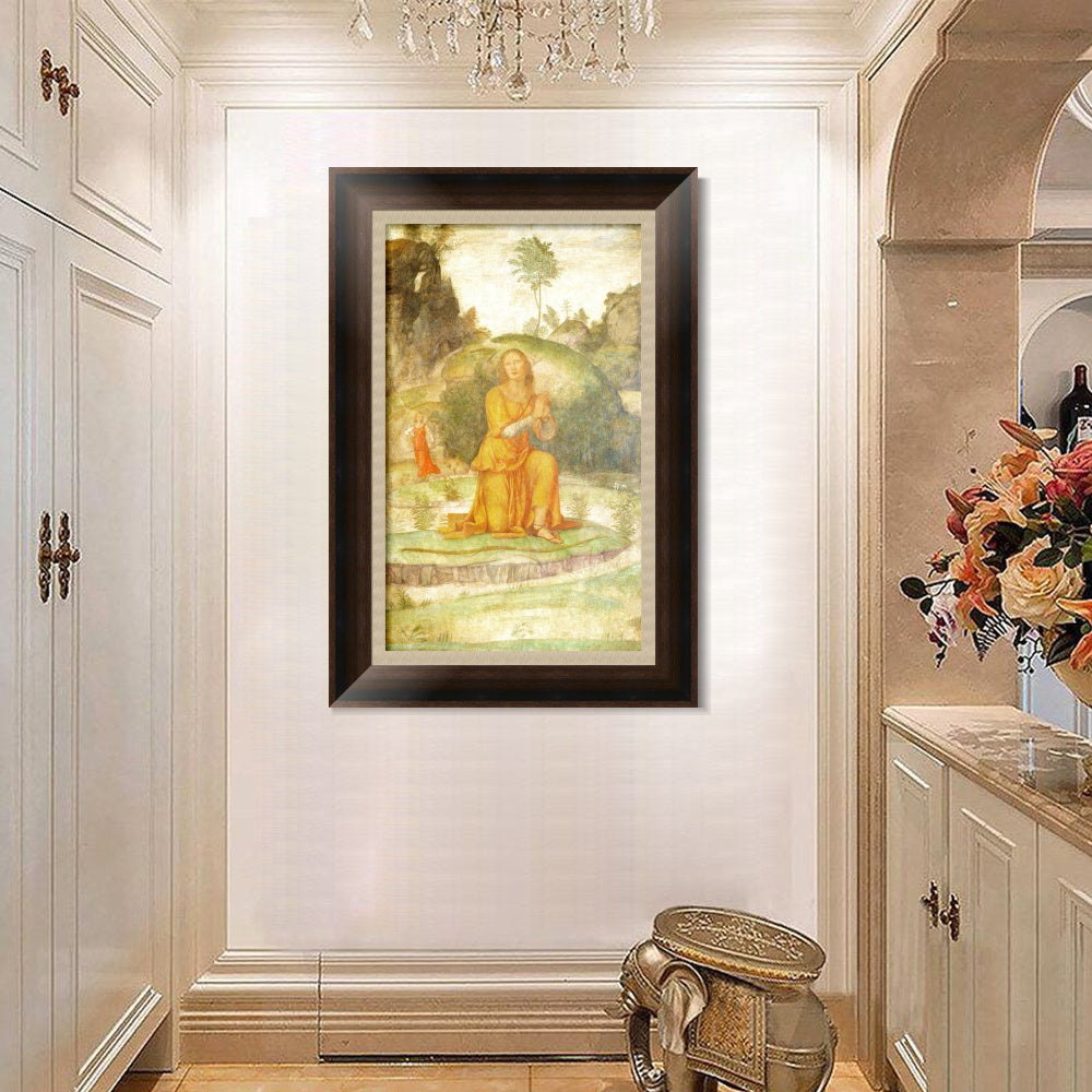 INVIN ART Framed Canvas Art Giclee Print Series#085 by Leonardo da Vinci Wall Art Living Room Home Office Decorations