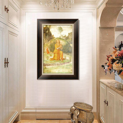 INVIN ART Framed Canvas Art Giclee Print Series#085 by Leonardo da Vinci Wall Art Living Room Home Office Decorations