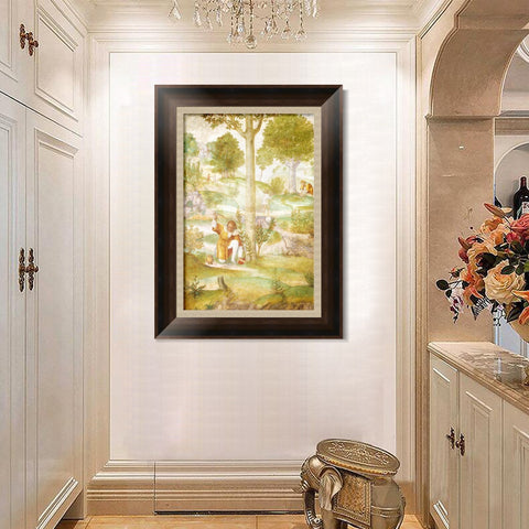 INVIN ART Framed Canvas Art Giclee Print Series#086 by Leonardo da Vinci Wall Art Living Room Home Office Decorations