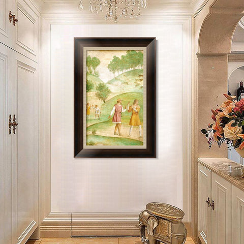 INVIN ART Framed Canvas Art Giclee Print Series#087 by Leonardo da Vinci Wall Art Living Room Home Office Decorations