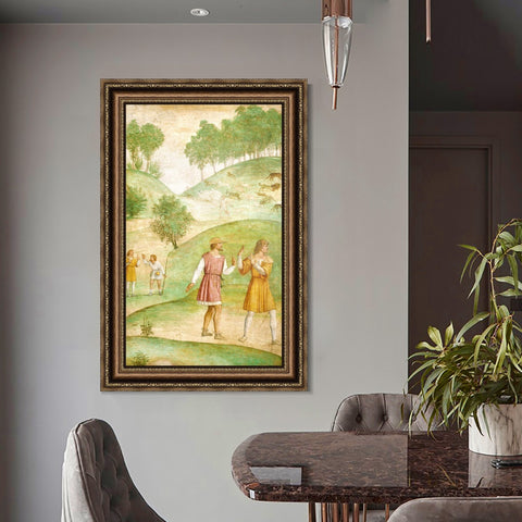 INVIN ART Framed Canvas Art Giclee Print Series#087 by Leonardo da Vinci Wall Art Living Room Home Office Decorations