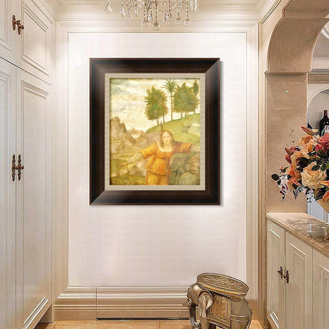 INVIN ART Framed Canvas Art Giclee Print Series#089 by Leonardo da Vinci Wall Art Living Room Home Office Decorations