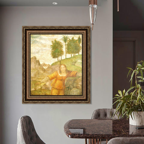 INVIN ART Framed Canvas Art Giclee Print Series#089 by Leonardo da Vinci Wall Art Living Room Home Office Decorations