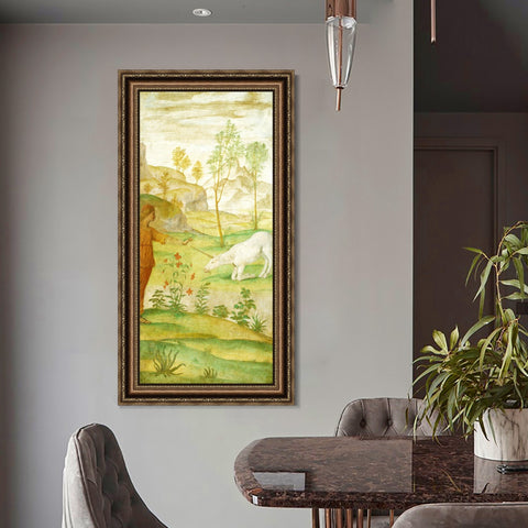 INVIN ART Framed Canvas Art Giclee Print Series#092 by Leonardo da Vinci Wall Art Living Room Home Office Decorations