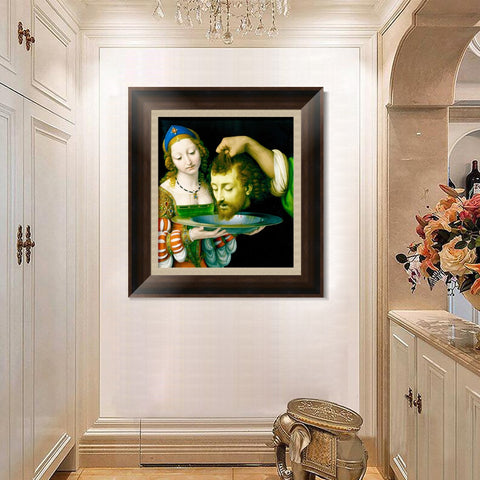 INVIN ART Framed Canvas Art Giclee Print Series#093 by Leonardo da Vinci Wall Art Living Room Home Office Decorations