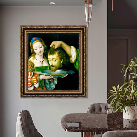 INVIN ART Framed Canvas Art Giclee Print Series#093 by Leonardo da Vinci Wall Art Living Room Home Office Decorations