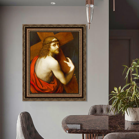 INVIN ART Framed Canvas Art Giclee Print Series#095 by Leonardo da Vinci Wall Art Living Room Home Office Decorations