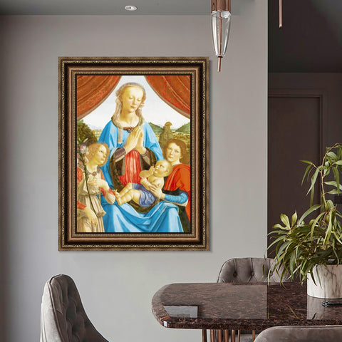 INVIN ART Framed Canvas Art Giclee Print Series#098 by Leonardo da Vinci Wall Art Living Room Home Office Decorations
